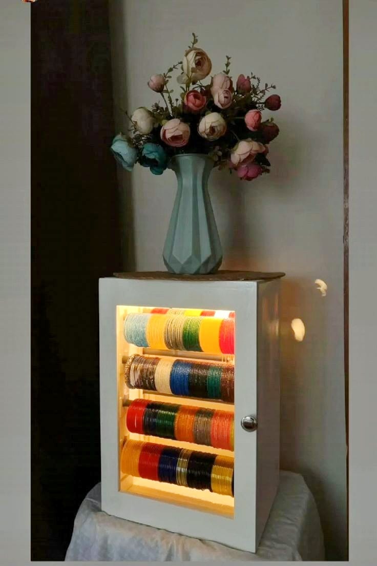 Elegant Churir Almari –  Bangle Organizer with LED Light For Home And Office Elegant Churir Almari –  Bangle Organizer with LED Light For Home And Office