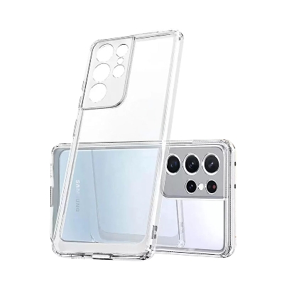 Picture of Transparent Soft Back Cover Case for Samsung Galaxy S21 Ultra 5G - Slim Flexible Protective Phone Shell