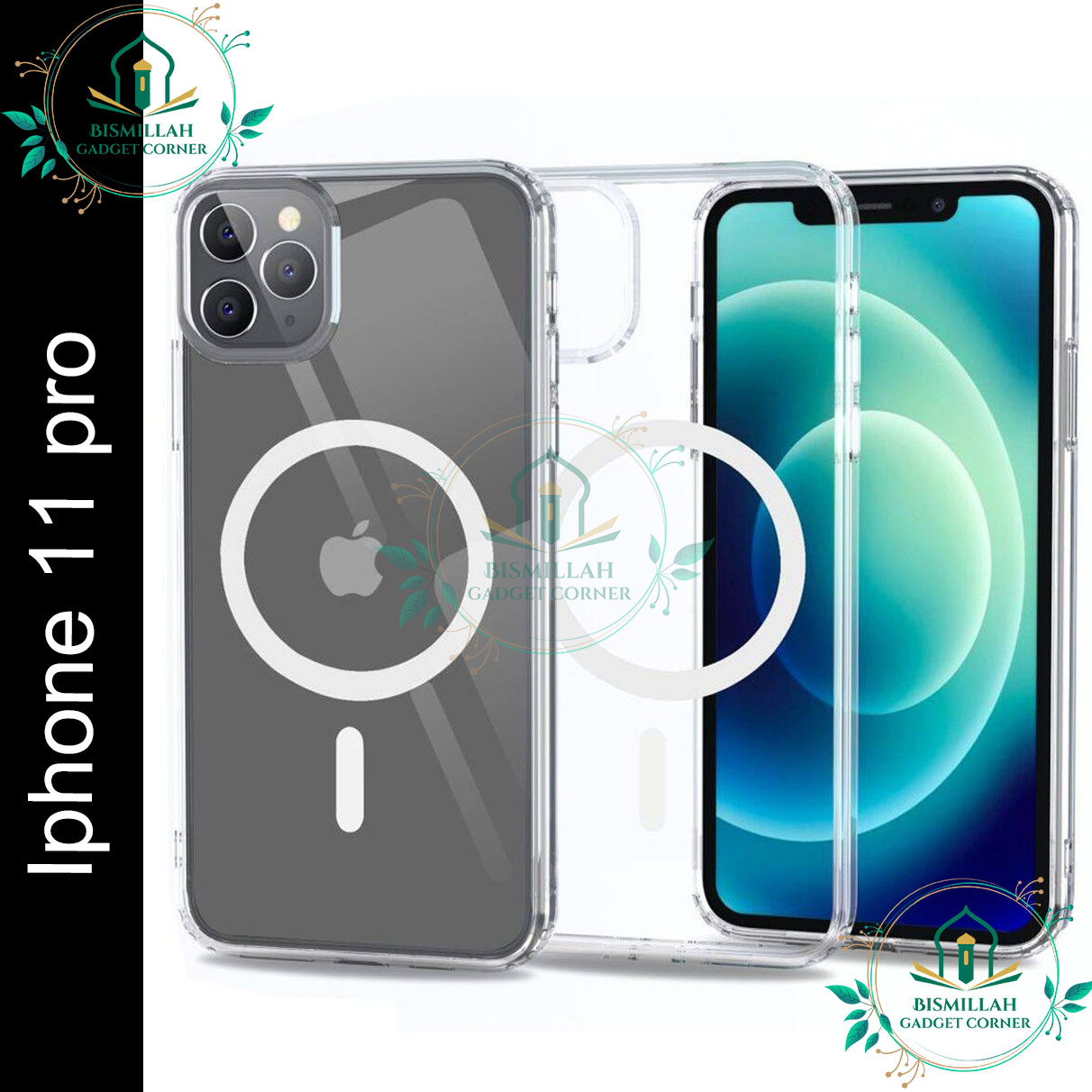 Picture of Transparent TPU / Acrylic Crystal Clear MagSafe Case for Apple IPhone 11 pro Clear