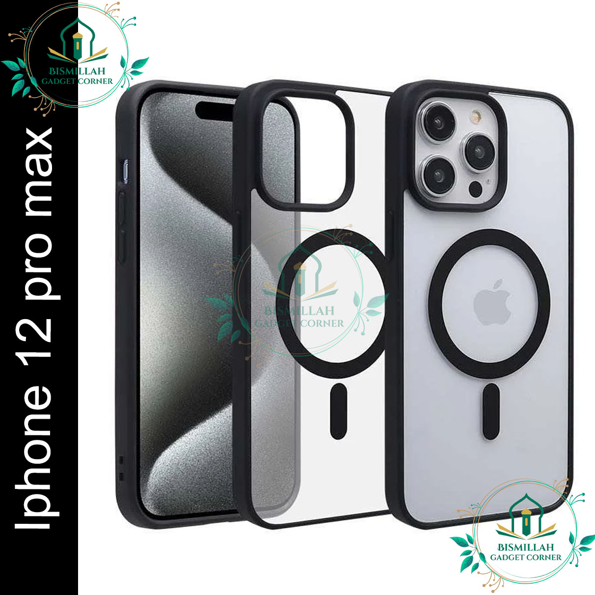 Picture of Acrylic Crystal Clear MagSafe Case for Apple IPhone 12 pro max Clear