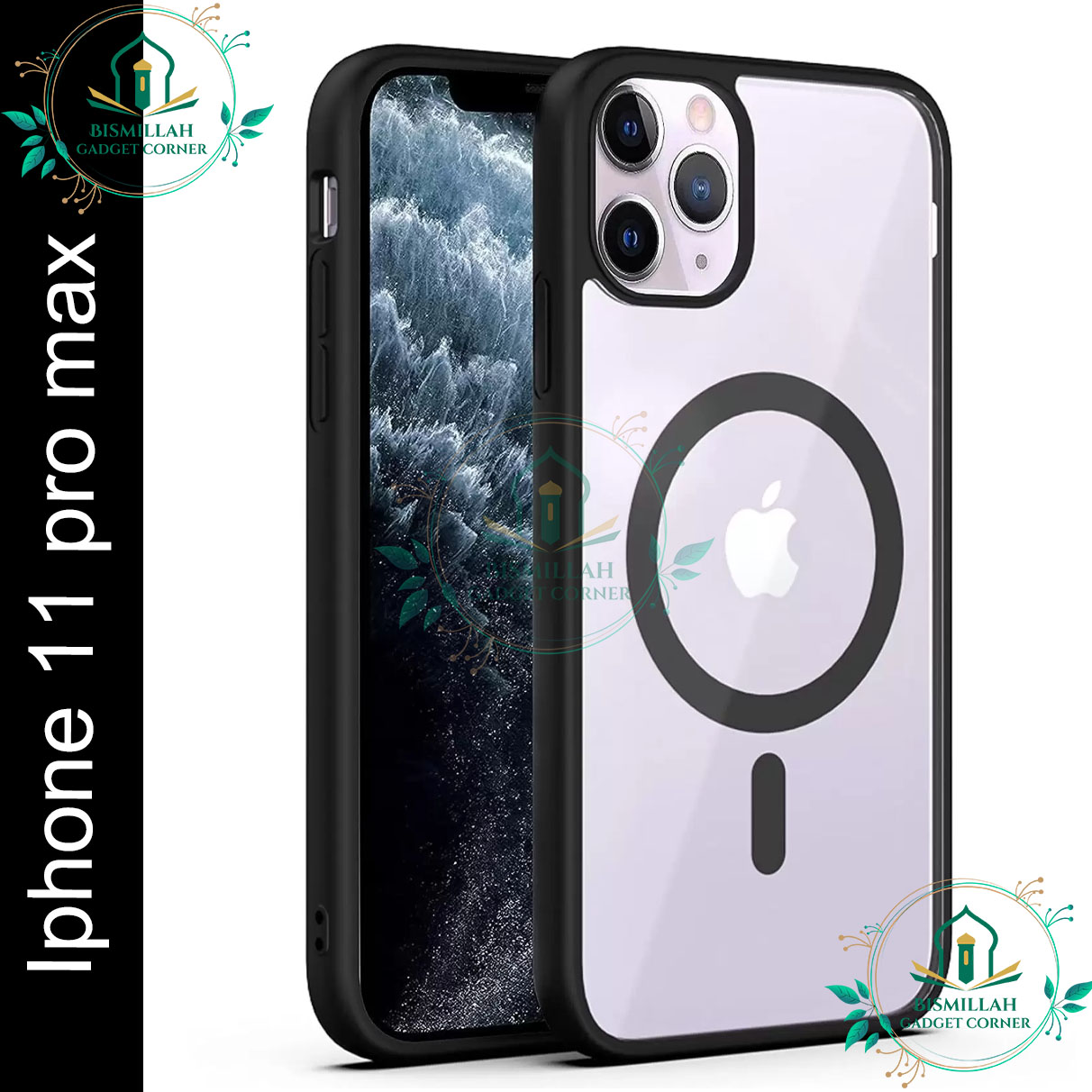 Picture of Acrylic Crystal Clear MagSafe Case for Apple IPhone 11 pro max Clear