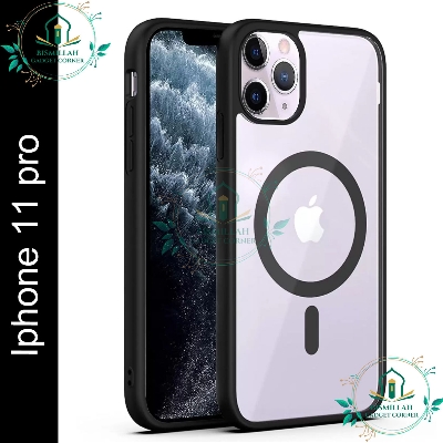 Picture of Acrylic Crystal Clear MagSafe Case for Apple IPhone 11 pro Clear