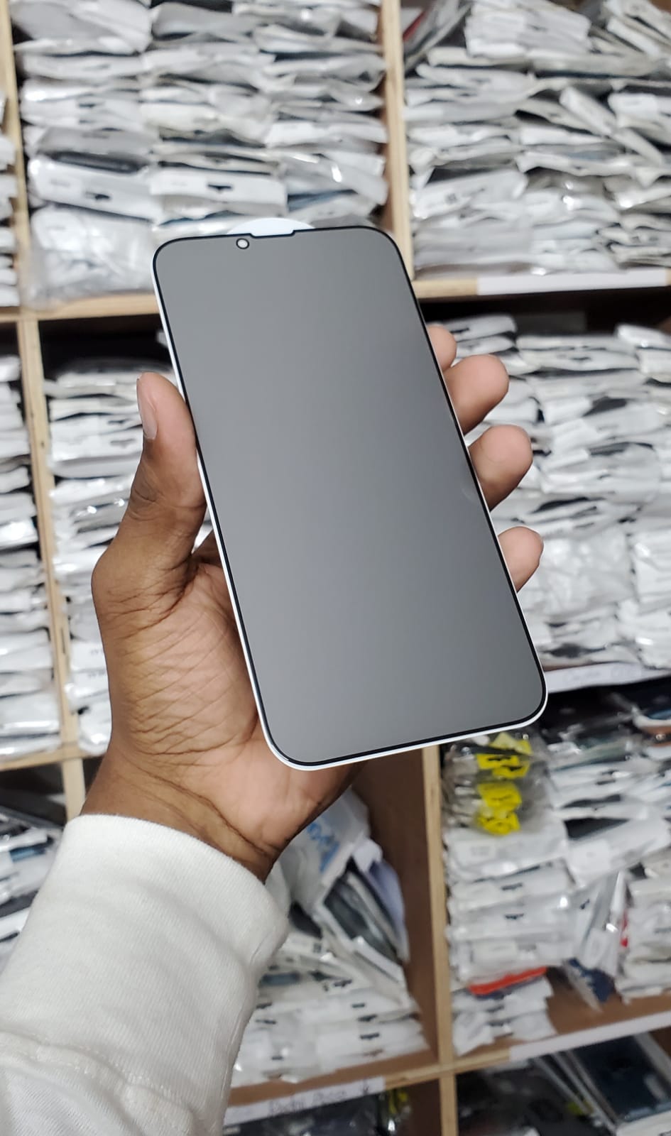 Picture of for Apple iPhone 13 Privacy Antibacterial Edge to Edge Screen Protector