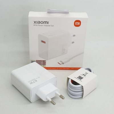 Picture of Xiaomi 67W Fast Charger and 6A USB Type C Charging Cable Set Wall Charger Single USB-A Port Power Adapter Charging for Xiaomi