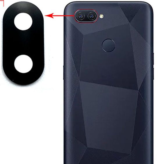 Picture of Oppo a12 কালো রঙের জন্য ক্যামেরা লেন্স গ্লাস