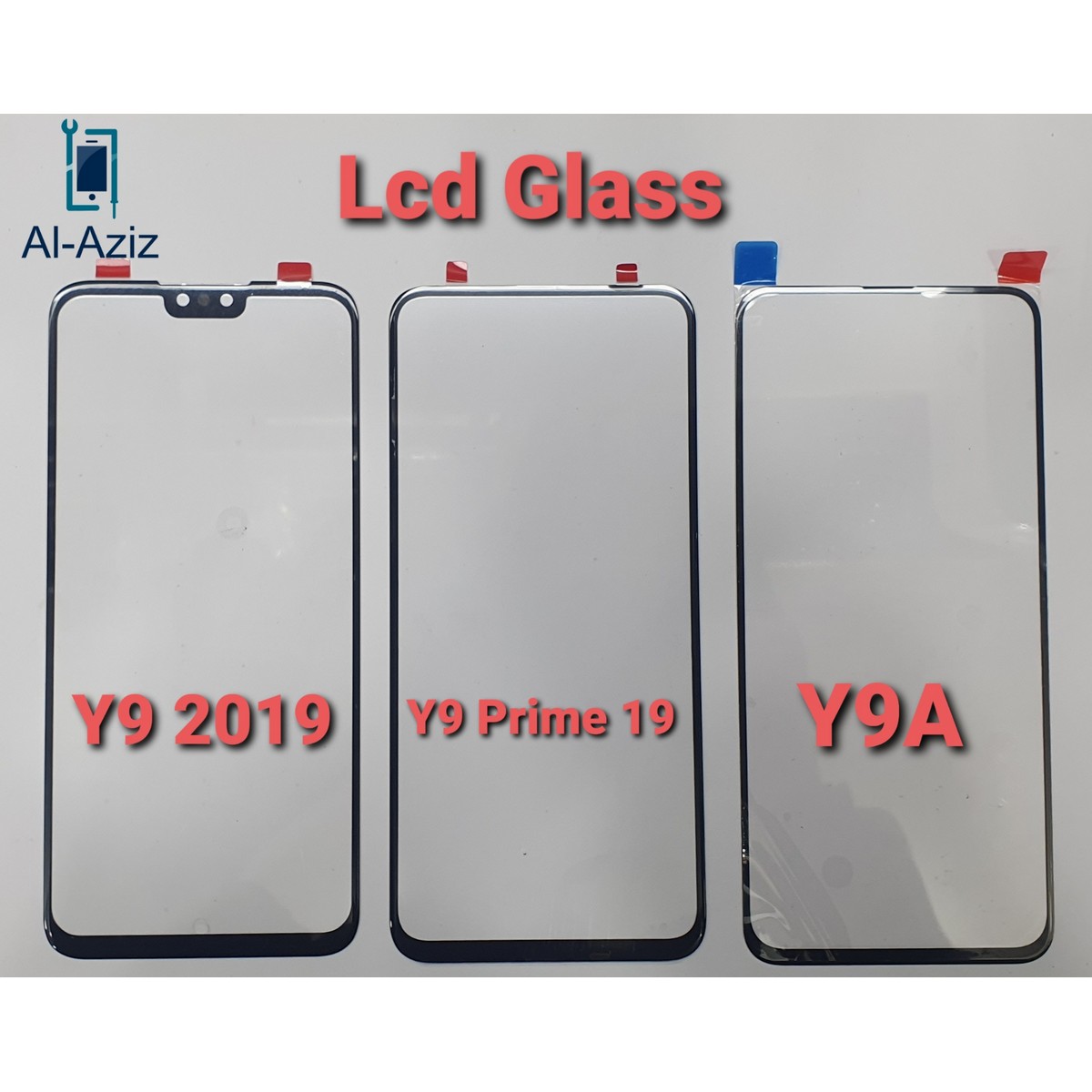 Picture of Y9 2019/y9 prime 2019/y9a এর জন্য huawei lcd রিপ্লেসমেন্ট ফ্রন্ট গ্লাস