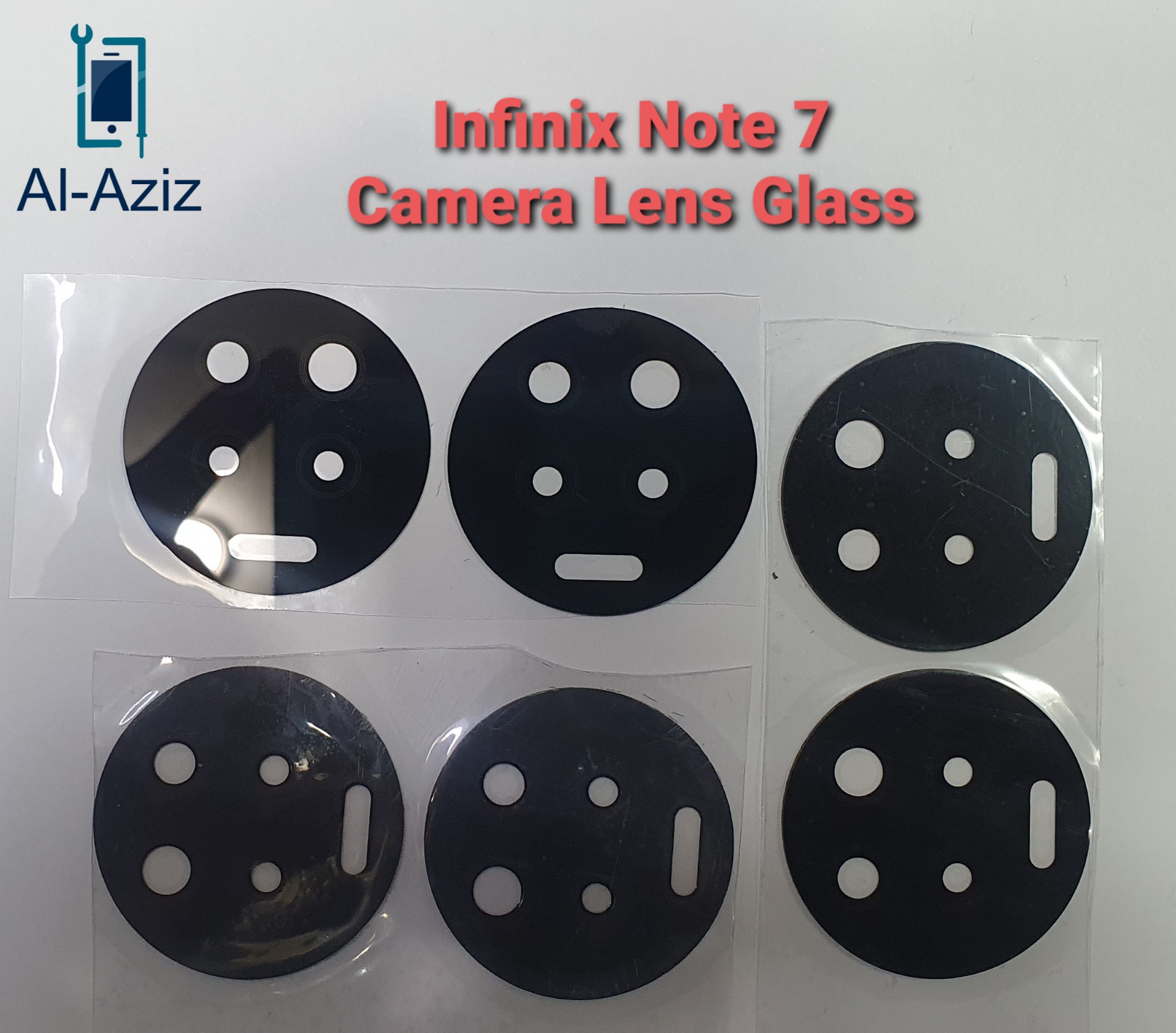 Picture of Infinix Note 7 main camera glass Rear Facing Camera Glass Lens Replacement main camera glass Rear Facing Camera Glass Lens Replacement
