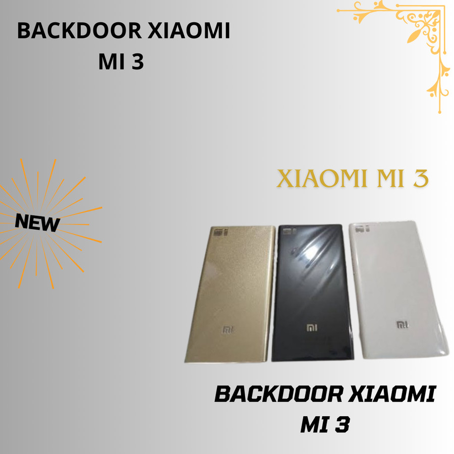 Picture of BACKDOOR BACK COVER KESING CASING HOUSING XIAOMI MI3 MI 3 ORIGINAL