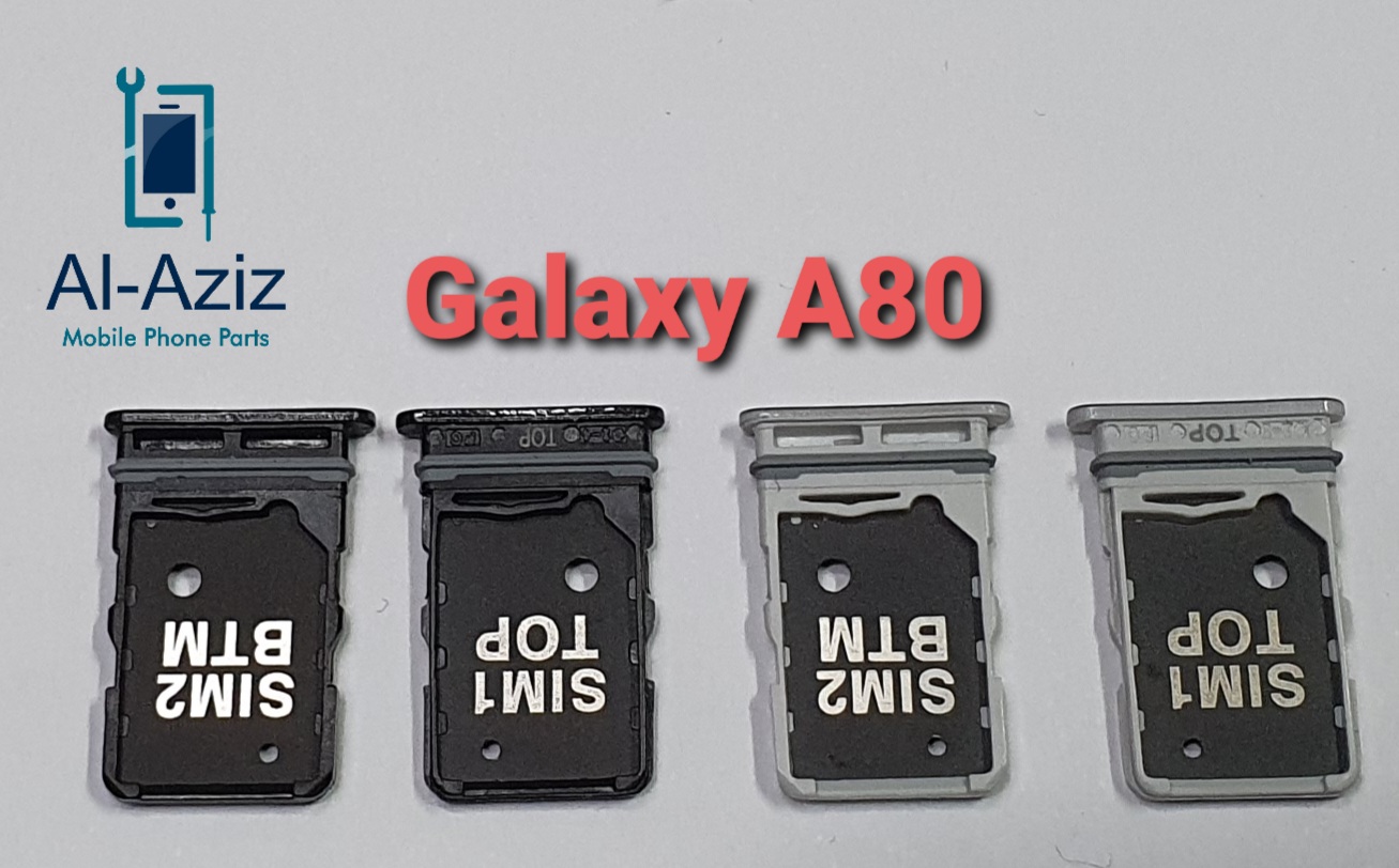 Picture of Samsung galaxy a80 আসল সিম ট্রে ডুয়াল সিম ডোর স্লট রিপ্লেসমেন্ট