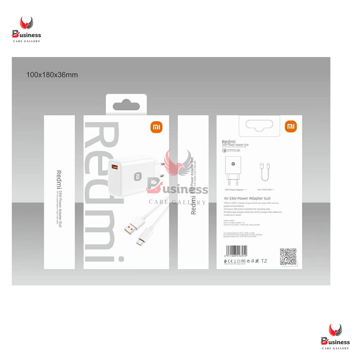 Picture of Mi 33W Quick Charge 3.0 Fast Turbo Charger Adapter Usb To Type-C For Mi 10 Pro/9 Pro/Redmi Note 8/Note 7/K20/K30/Pro Mix 3/Max 3 - Charger