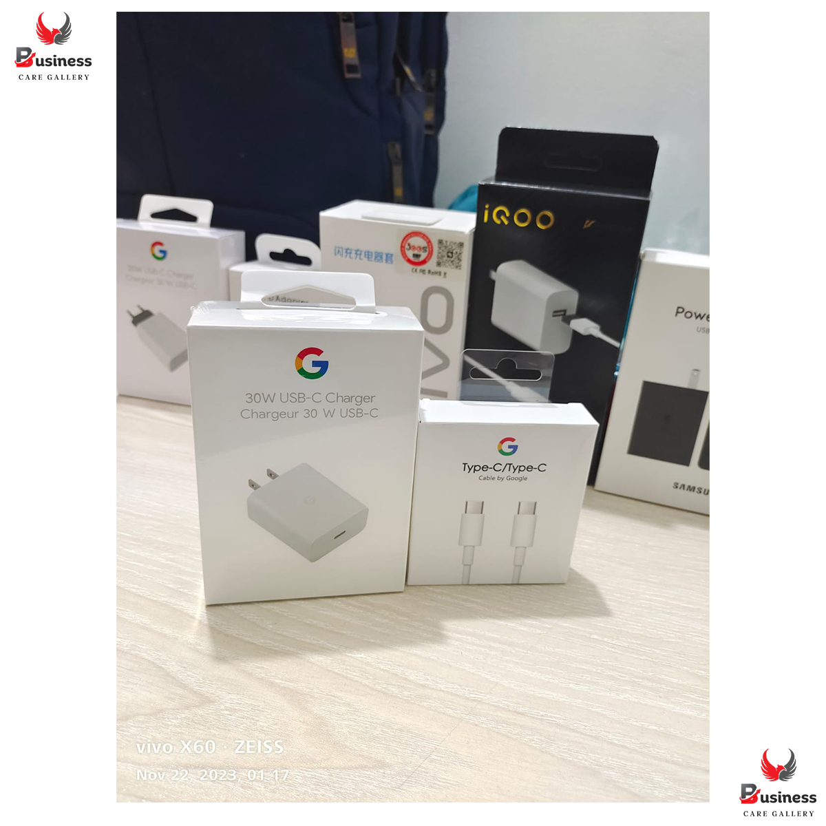 Picture of Premium Quality Google 30W USB-C Charger and Cable - Fast Charging Pixel Phone Charger - Compatible with Google Products and Other USB-C devices.