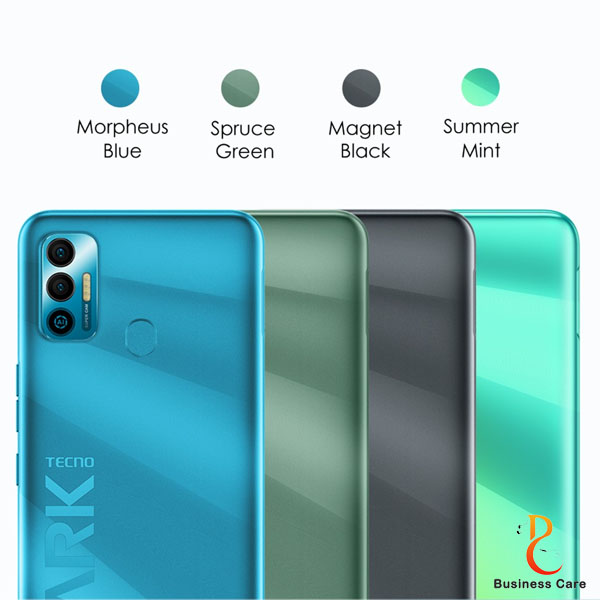 Picture of টেকনো স্পার্কের জন্য ব্যাক প্যানেল কভার 7-নীল-কালো-সবুজ-সাদা