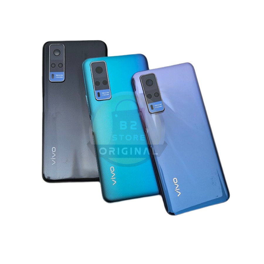 Picture of Housing Panel + Battery Door for Vivo y31 2021 / Vivo y51a 2021 / Vivo y53s 4g / Vivo y51 2020 vivo y51 – Full Body Back Shell Replacement with Camera and Button Slots (OEM Quality)