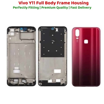 Picture of Housing Panel + Battery Door for Vivo Y11 2019 / Vivo Y12i – Full Body Back Shell Replacement with Camera and Button Slots (OEM Quality)