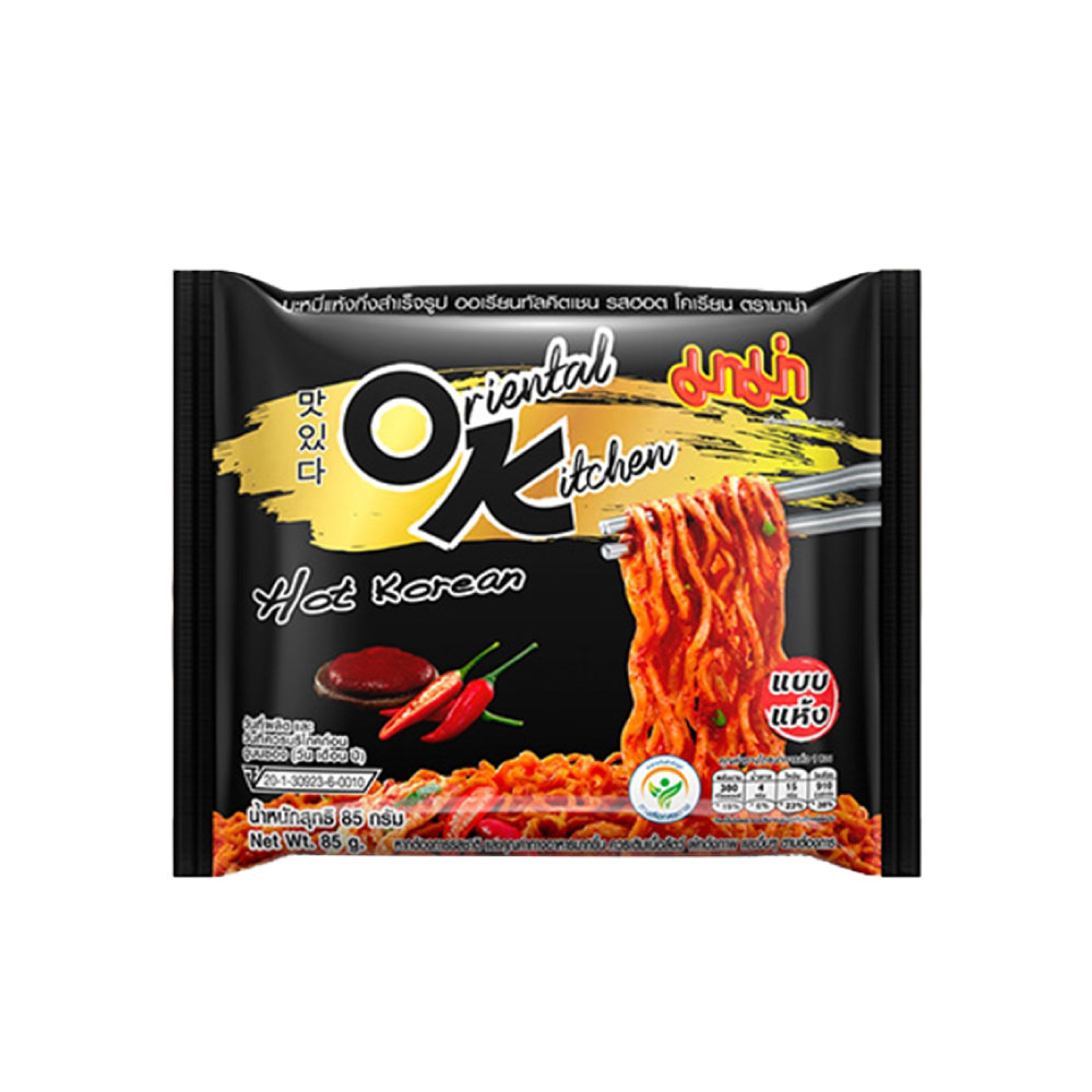 Picture of Mama Instant Noodles Oriental Kitchen Hot Korean Flavour 85gm Picture of Mama Instant Noodles Oriental Kitchen Hot Korean Flavour 85gm