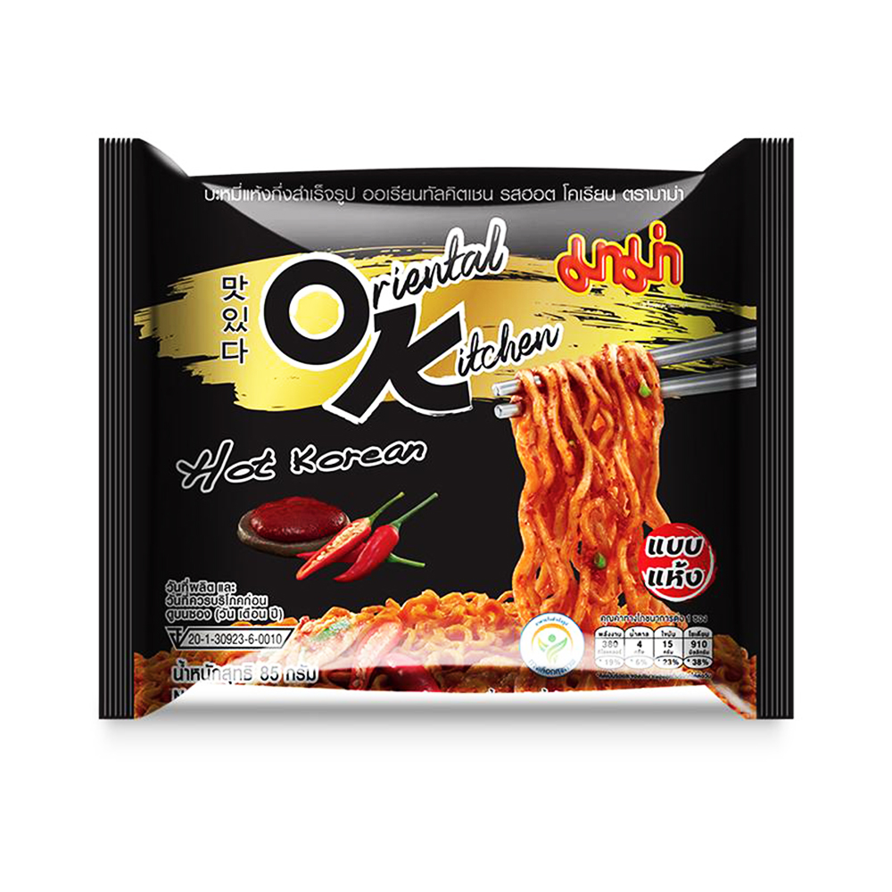 Picture of Mama Instant Noodles Oriental Kitchen Hot Korean Flavour 85gm Picture of Mama Instant Noodles Oriental Kitchen Hot Korean Flavour 85gm