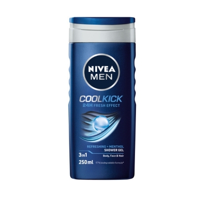 Picture of NIVEA MEN Shower Gel Cool Kick 250ml Picture of NIVEA MEN Shower Gel Cool Kick 250ml