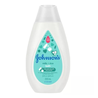 Johnson's Baby Milk + Rice Bath 200ml (Malaysia) IDConline shop bangladeshothoba.com