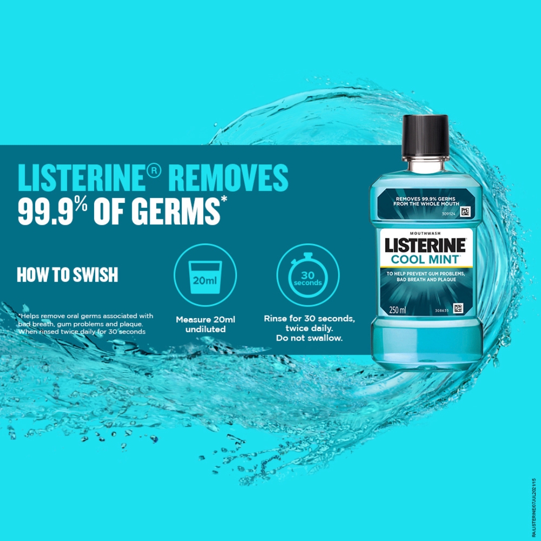 Listerine Cool Mint Liquid Mouthwash 250ml IDConline shop bangladeshothoba.com