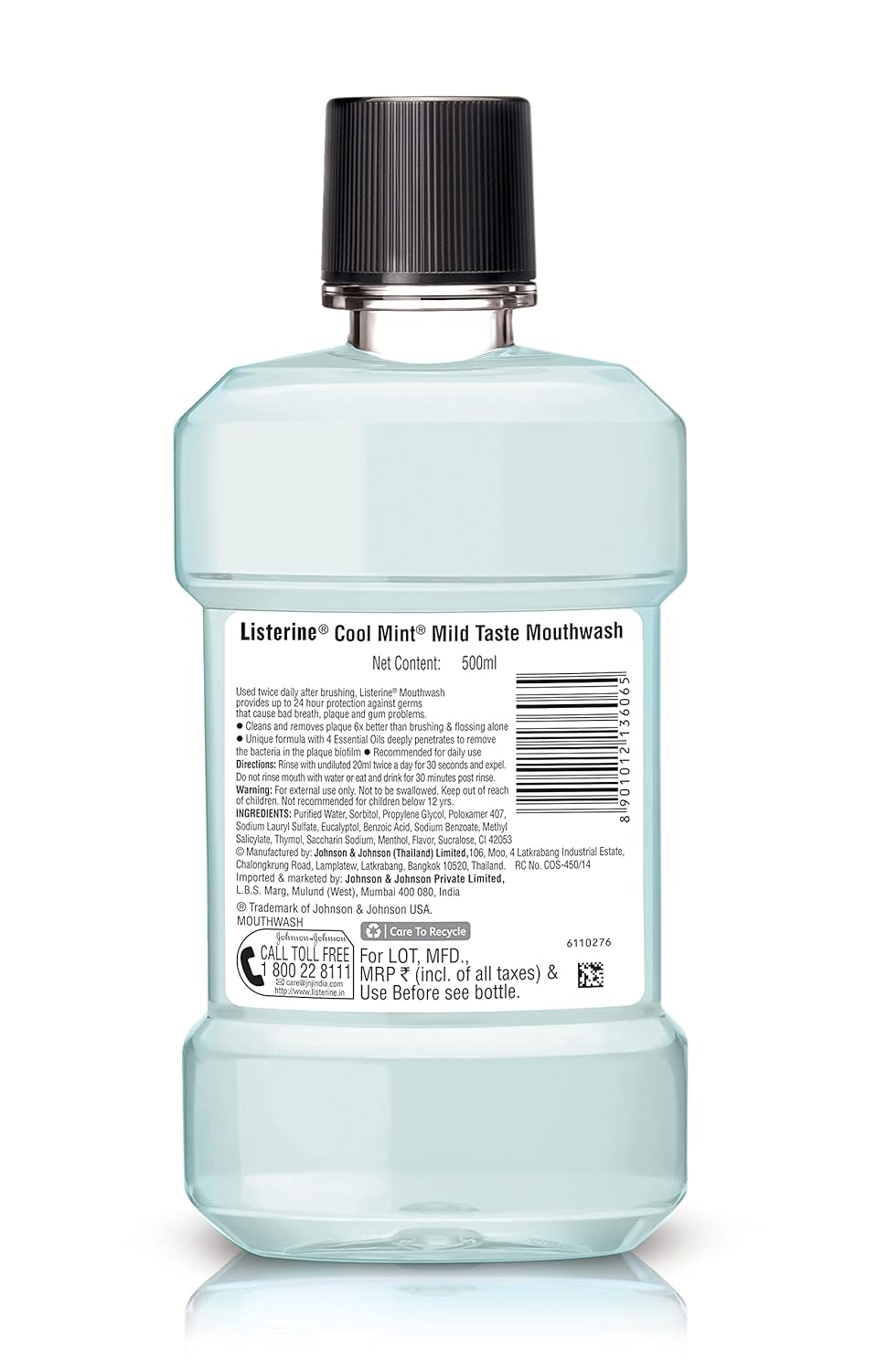 Listerine Cool Mint Mild Taste Liquid Mouthwash 250ml IDConline shop bangladeshothoba.com