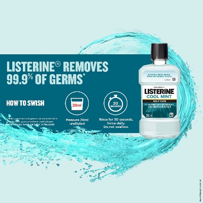 Listerine Cool Mint Mild Taste Liquid Mouthwash 250ml IDConline shop bangladeshothoba.com