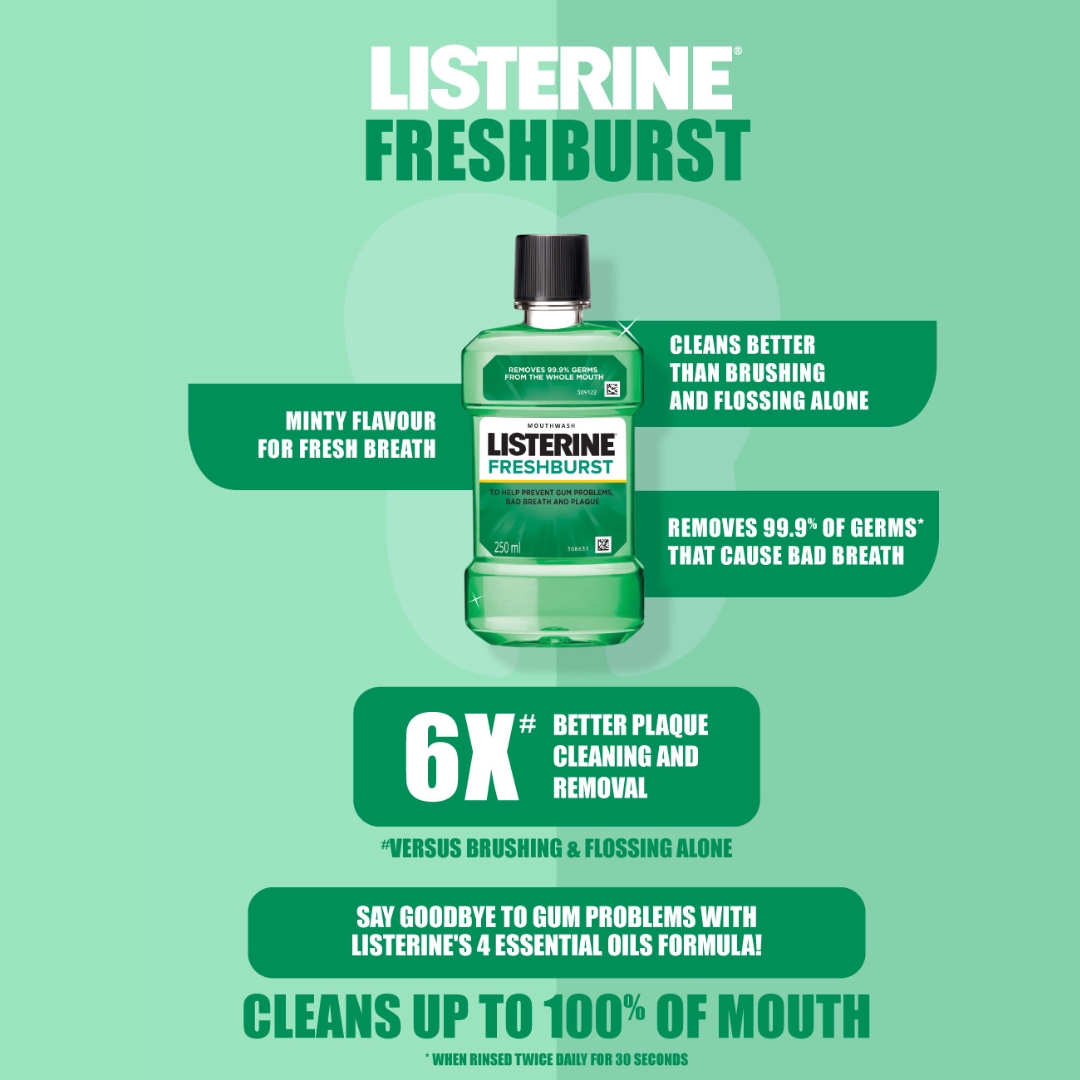 Listerine Freshburst Liquid Mouthwash 250ml IDConline shop bangladeshothoba.com Listerine Freshburst Liquid Mouthwash 250ml IDConline shop bangladeshothoba.com
