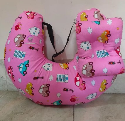 Nursing Pillow For Mother & Baby Picture of Breastfeeding / Nursing Pillow Adjust Infant Baby Protect Mummy Waist Support Cushion (Moon Shape Multifunction Pillow)