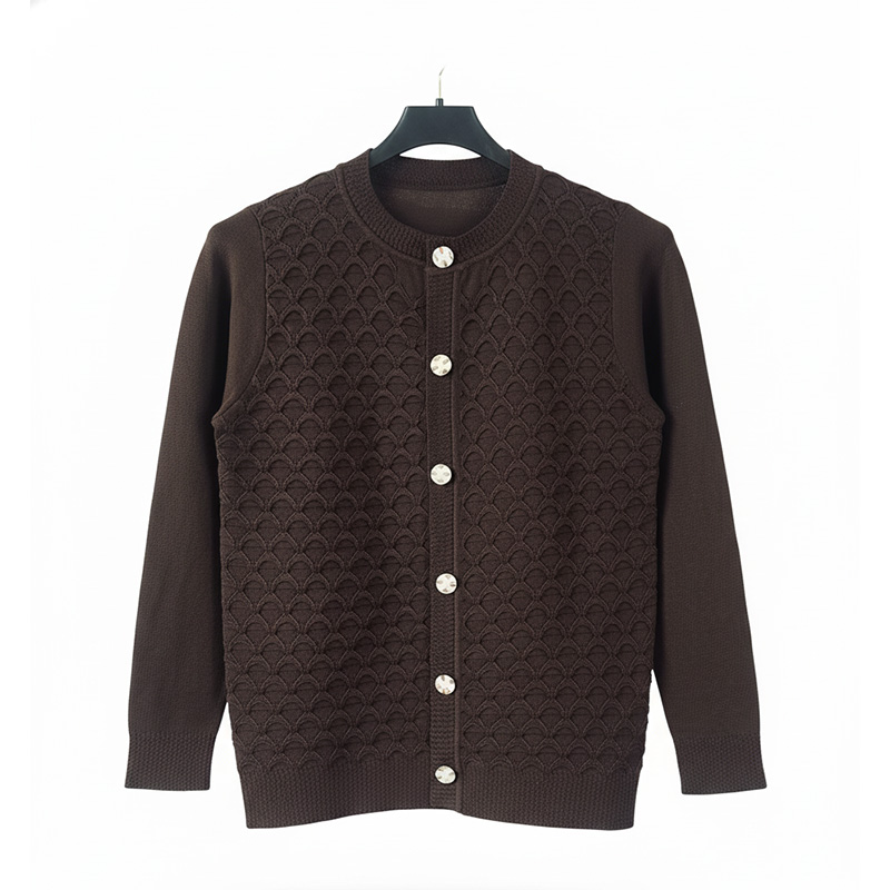 Picture of WINTER CREW NECK BUTTON CARDIGAN FOR WOMEN