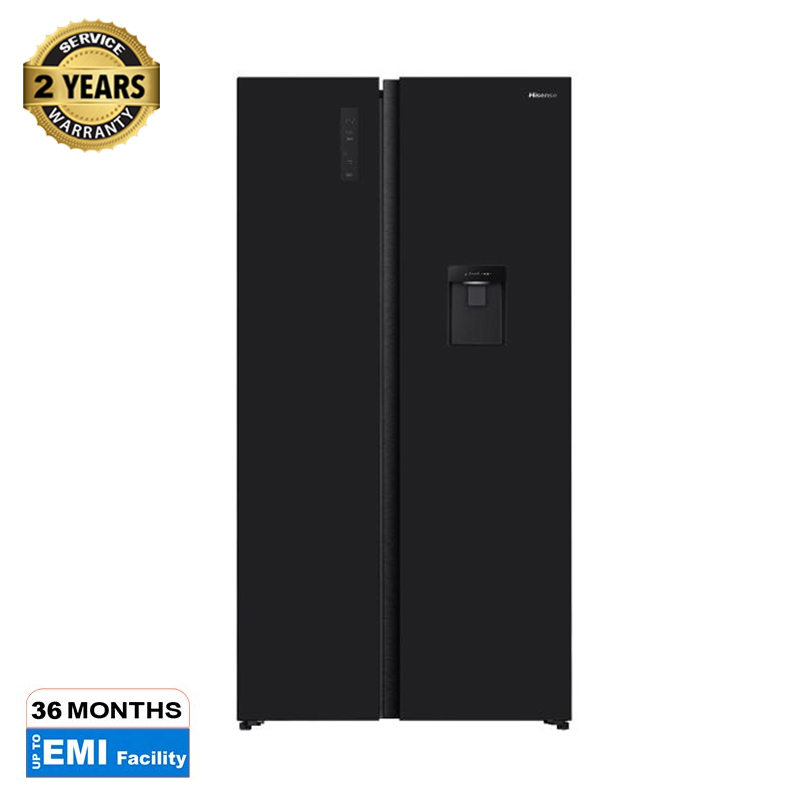 Picture of Hisense 580 Liter Glass Door With Dispenser Side by Side Inverter Refrigerator RS3G558NMB/BD3 Picture of Hisense 580 Liter Glass Door With Dispenser Side by Side Inverter Refrigerator RS3G558NMB/BD3