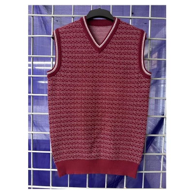 Picture of High Quality Exclusive V-Neck Vest Sweater For Men