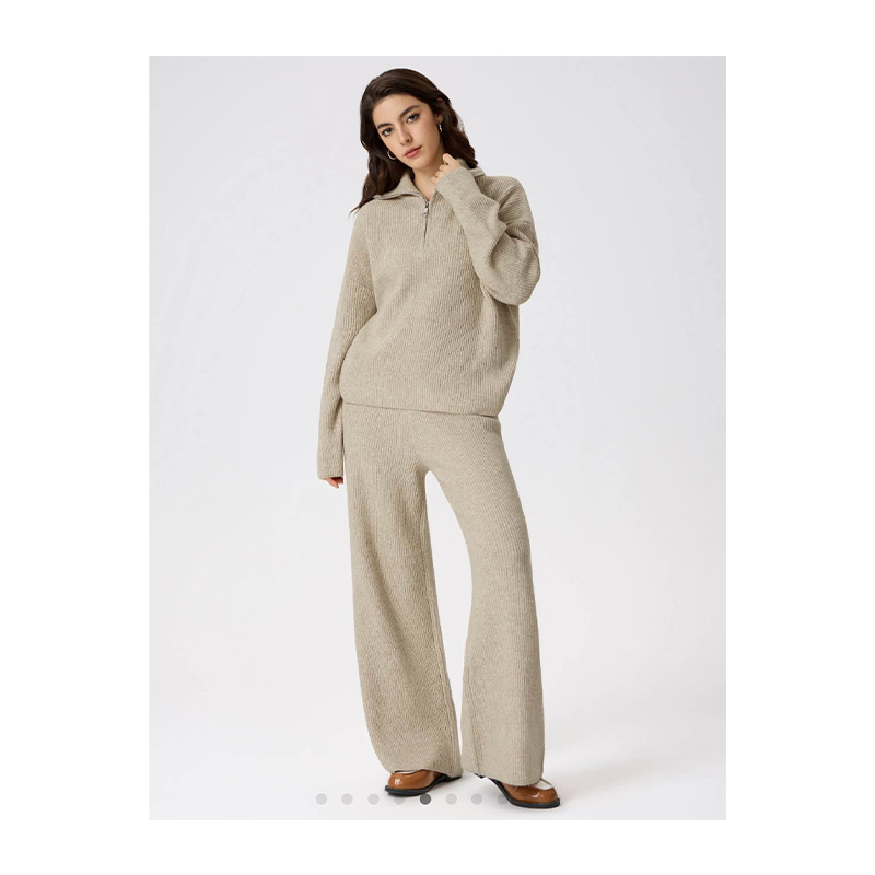 Picture of Winter Ladies dress & pant Half zipper pullover