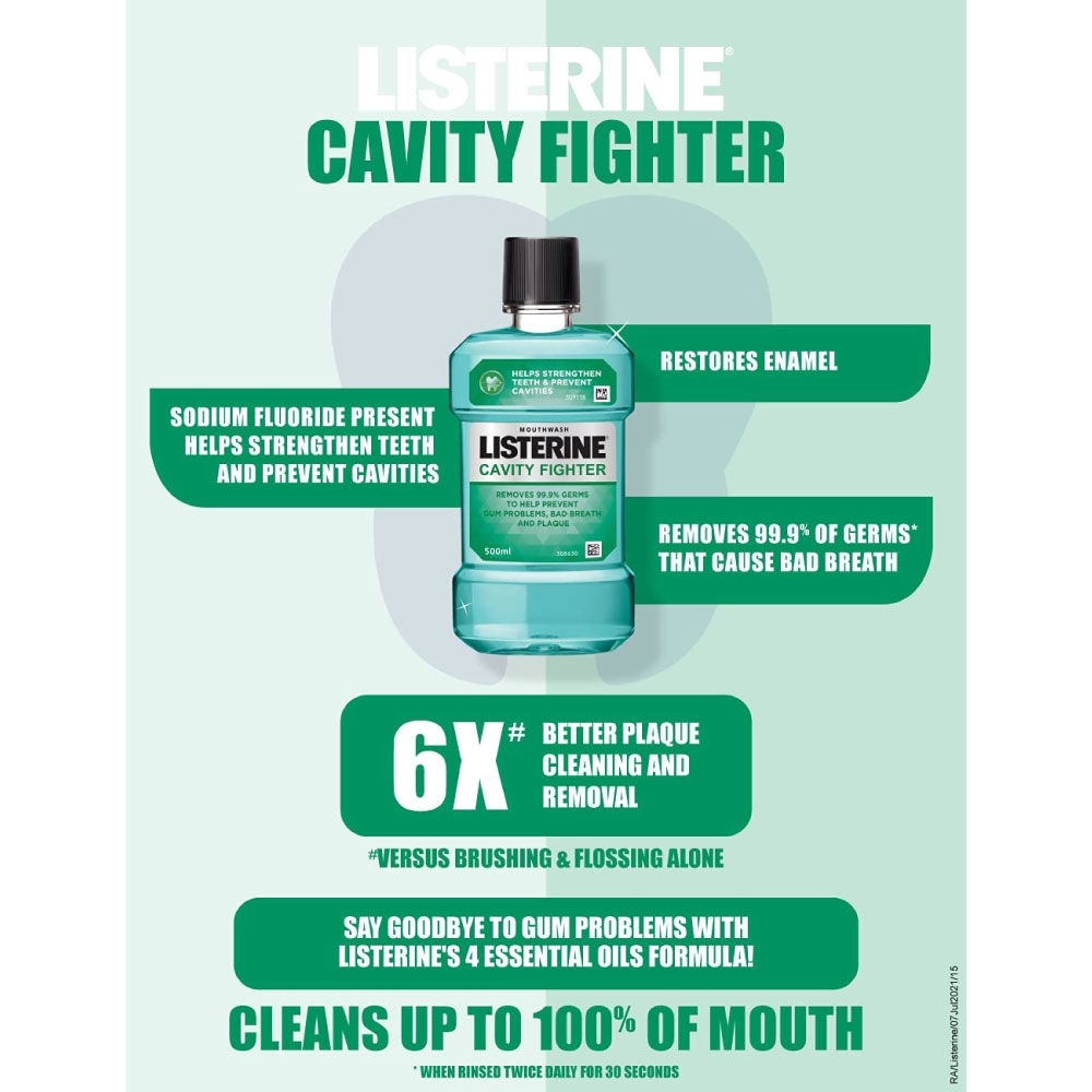 Listerine Cavity Fighter Mouthwash 500ml IDConline shop bangladeshothoba.com
