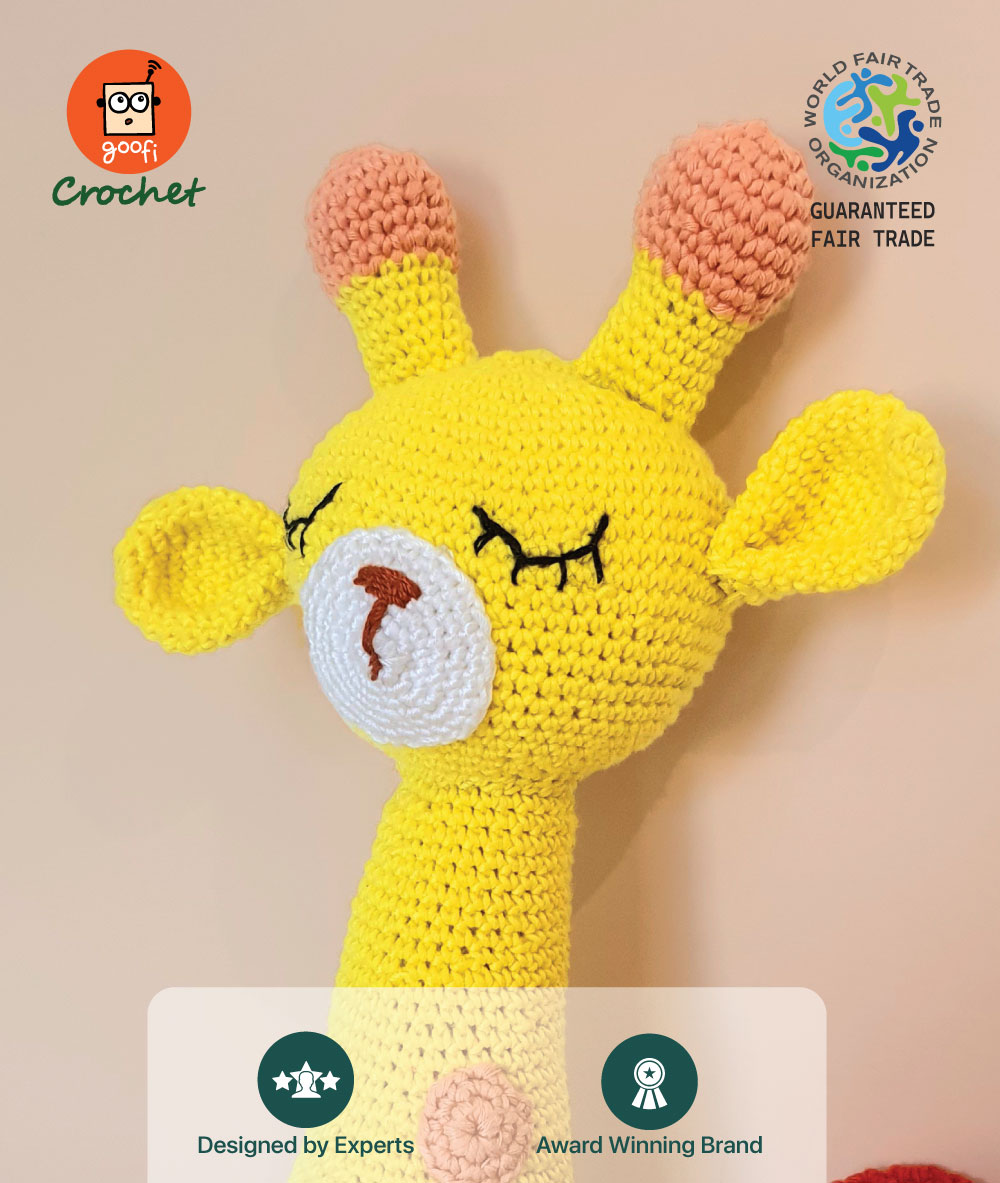 Picture of Goofi Crochet Rattle- Giraffe Picture of Goofi Crochet Rattle- Giraffe