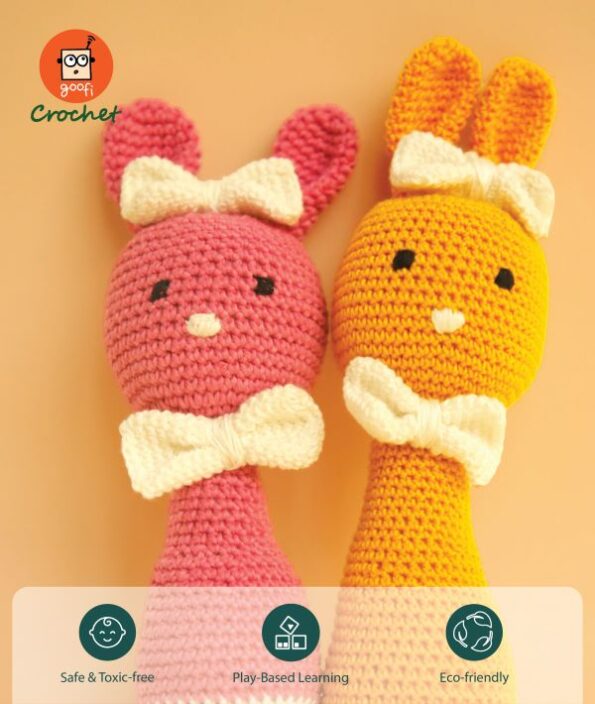 Picture of Goofi Bunny Rattle- Pink (Bunny Jhunjhuni) Picture of Goofi Bunny Rattle- Pink (Bunny Jhunjhuni)