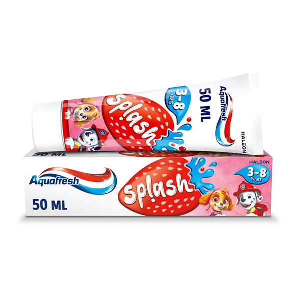 Picture of Aquafresh Splash Strawberry Flavour Toothpaste for Kids 3-8 years - 50ml