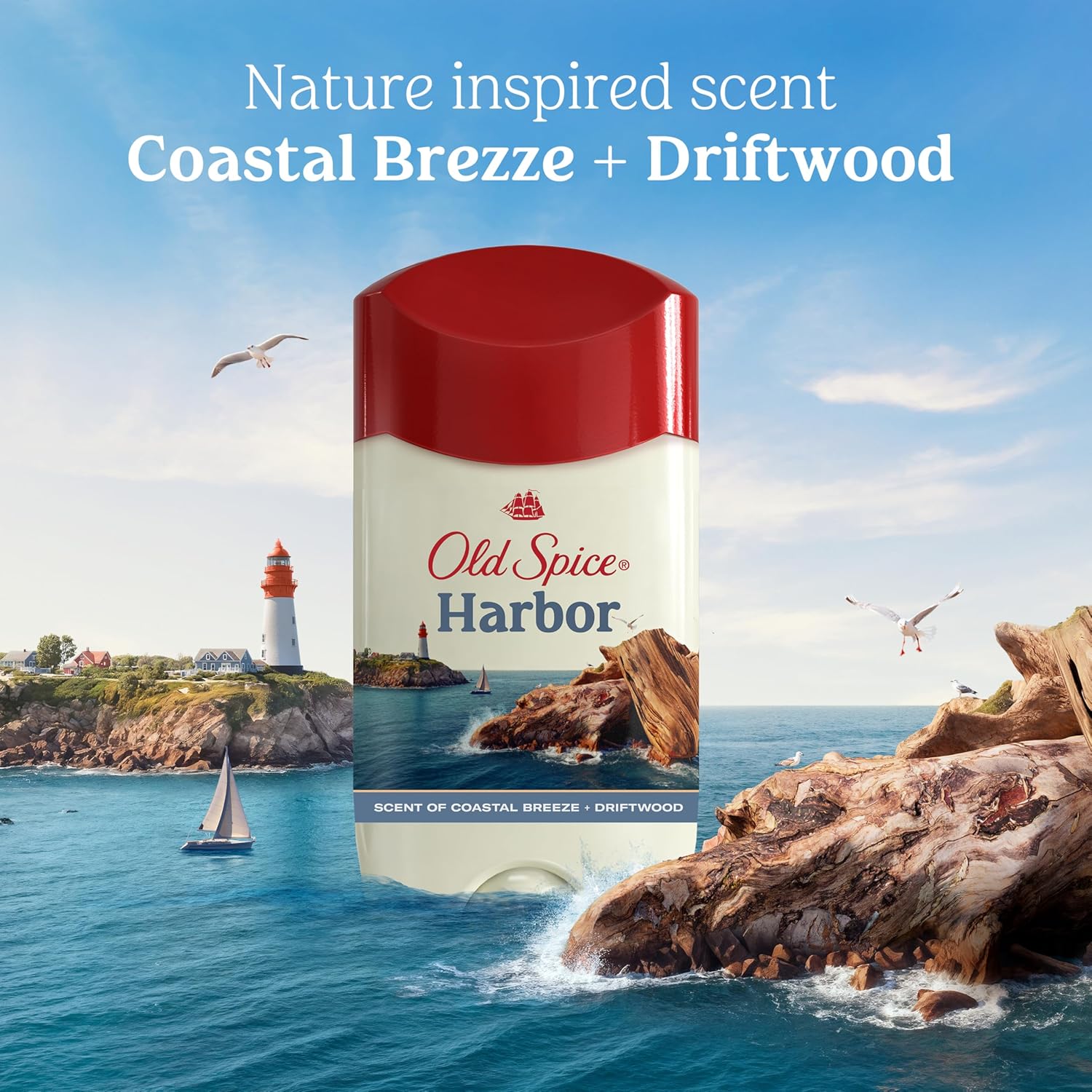 Picture of Old Spice Men's Antiperspirant & Deodorant, Harbor with Coastal Breeze Scent 73gm