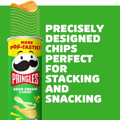 Picture of Pringles Sour Cream & Onion Potato Chips 134gm Picture of Pringles Sour Cream & Onion Potato Chips 134gm