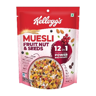 Picture of Kellogg's Muesli Fruit, Nut & Seed Breakfast Cereal 240gm Picture of Kellogg's Muesli Fruit, Nut & Seed Breakfast Cereal 240gm
