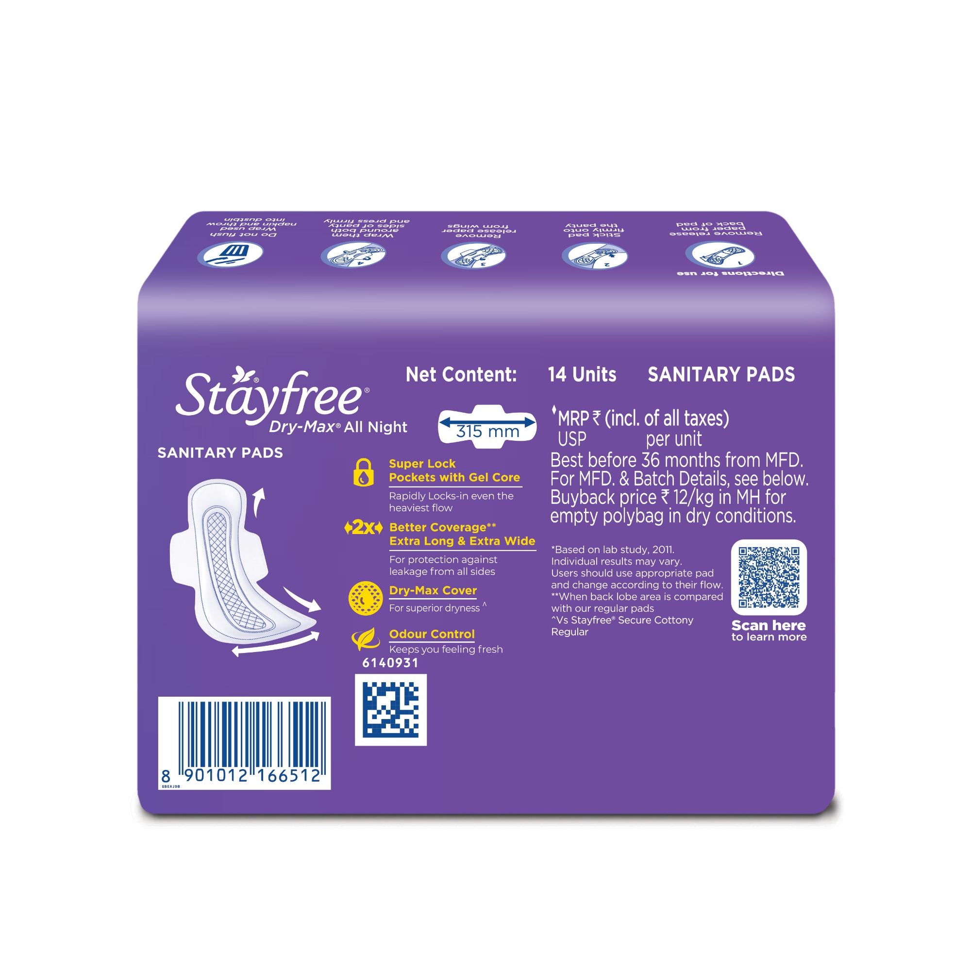 Stayfree Dry-Max All Nights XXL Thin Sanitary Napkins, with Wings 14 pads IDConline shop bangladeshothoba.com Stayfree Dry-Max All Nights XXL Thin Sanitary Napkins, with Wings 14 pads IDConline shop bangladeshothoba.com