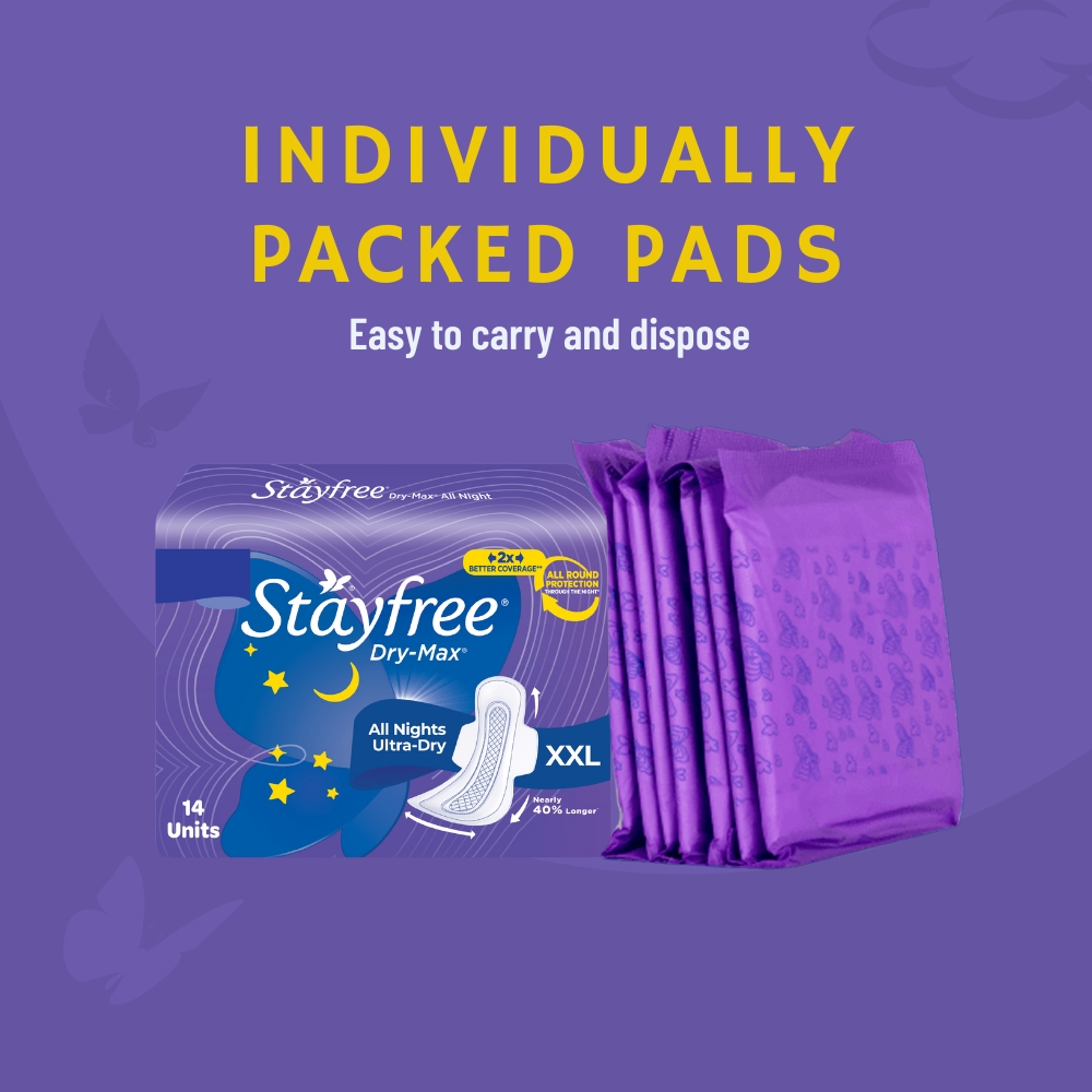 Stayfree Dry-Max All Nights XXL Thin Sanitary Napkins, with Wings 14 pads IDConline shop bangladeshothoba.com Stayfree Dry-Max All Nights XXL Thin Sanitary Napkins, with Wings 14 pads IDConline shop bangladeshothoba.com