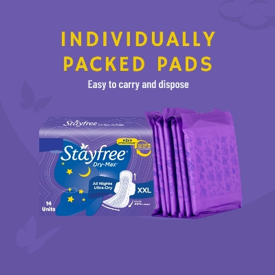 Stayfree Dry-Max All Nights XXL Thin Sanitary Napkins, with Wings 14 pads IDConline shop bangladeshothoba.com Stayfree Dry-Max All Nights XXL Thin Sanitary Napkins, with Wings 14 pads IDConline shop bangladeshothoba.com