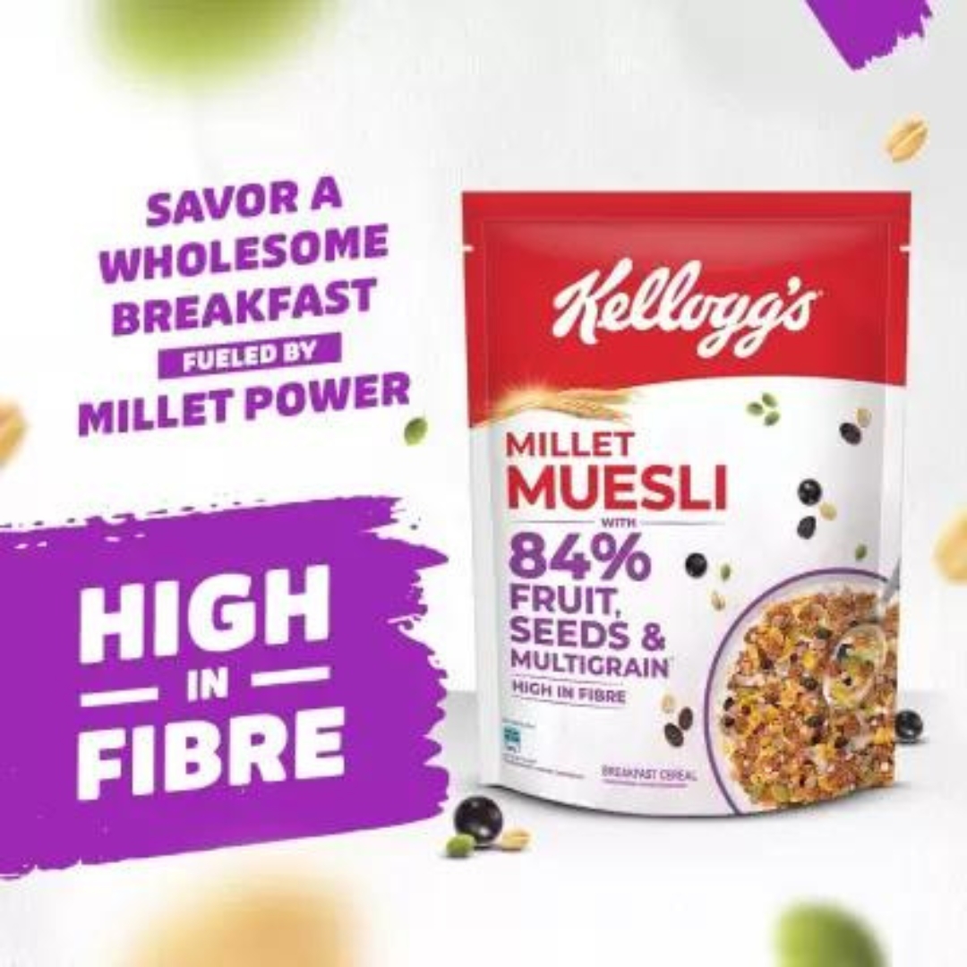 Picture of Kellogg's Millet Muesli Breakfast Cereal 500gm