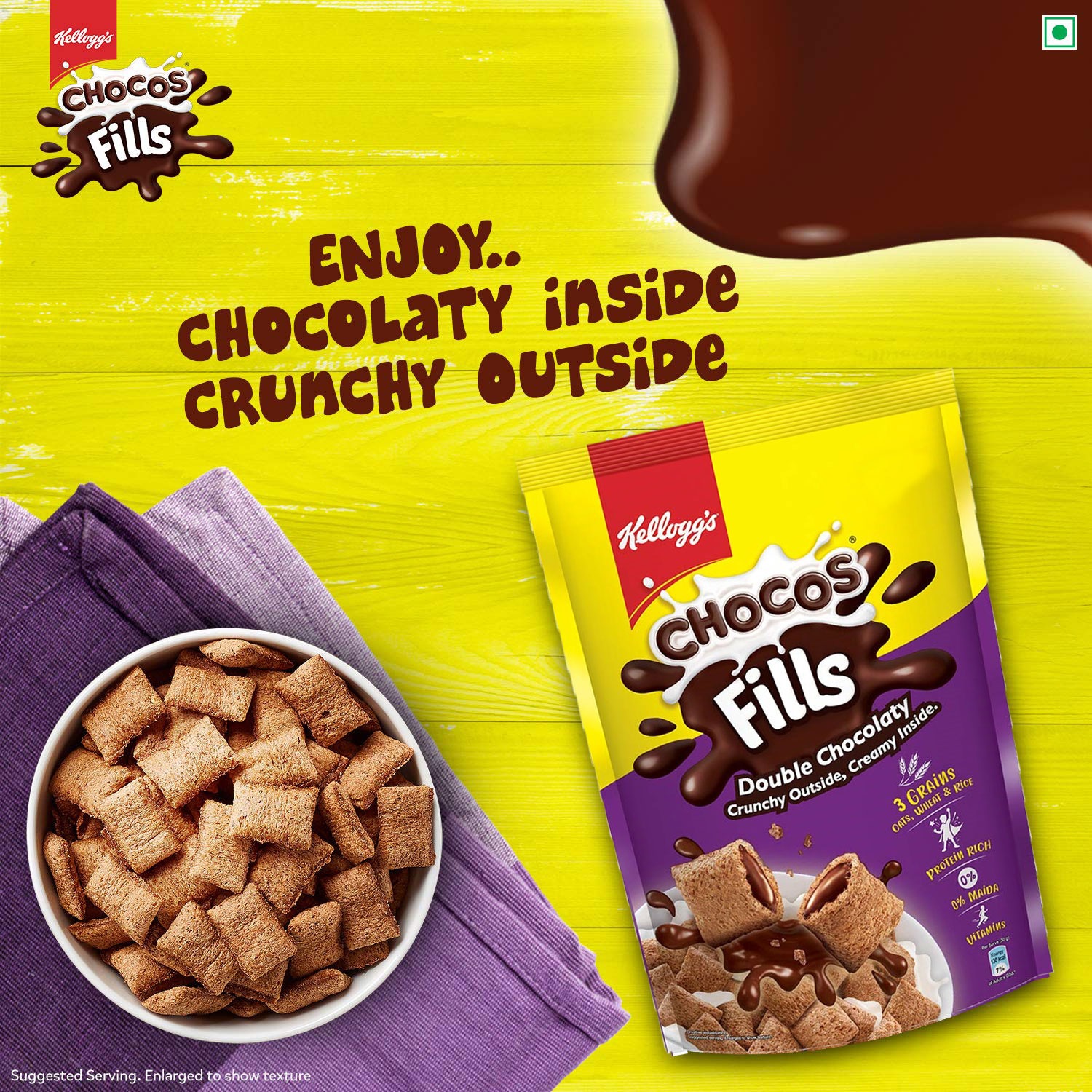 Kellogg's Chocos Fills Chocolate Breakfast Cereal 153gm IDConline shop bangladeshothoba.com Kellogg's Chocos Fills Chocolate Breakfast Cereal 153gm IDConline shop bangladeshothoba.com