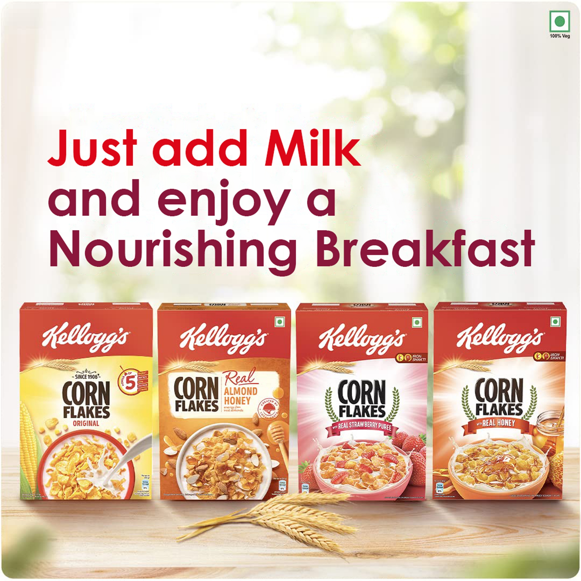 Kellogg's Corn Flakes Original Breakfast Cereal 250gm IDConline shop bangladeshothoba.com