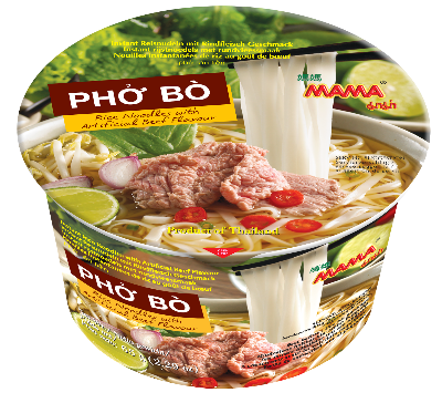 Picture of Mama Instant Bowl Rice Noodles with Artificial Beef Flavour 65gm