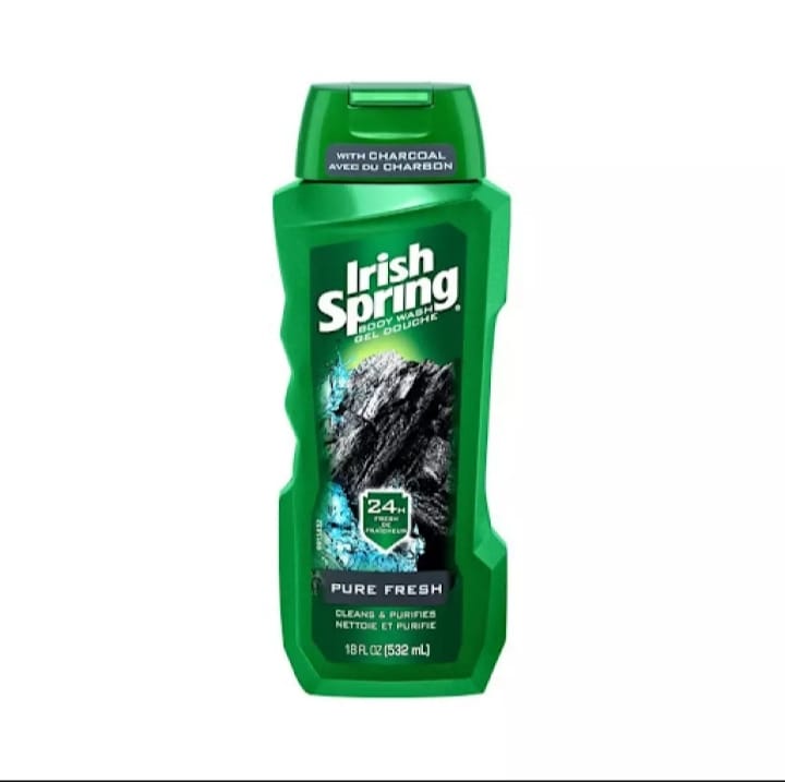 Picture of International Thailand product Body wash Shower Irish spring DEEP ACTION SCRUB gel used for male female - 532 ml