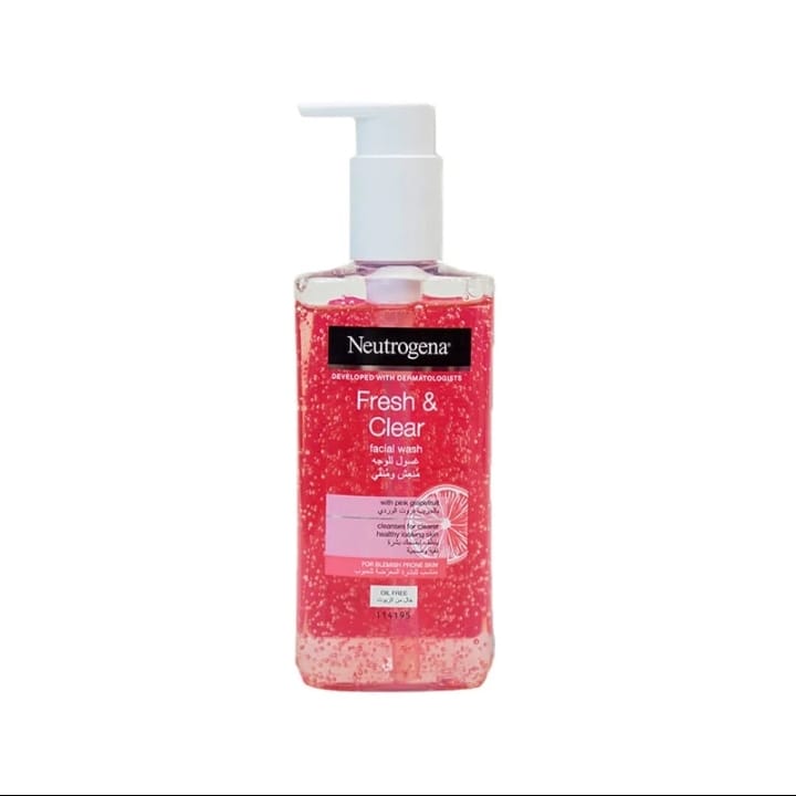 Picture of International UK product Neutrogena Fresh & Clear Pink Grapefruit Facial Wash, Oil Free, 200ml