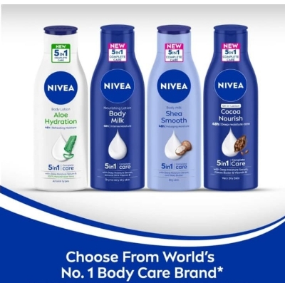 Picture of International Indian product Nivea Nourishing Moisture Body Milk Body Lotion used for male/ female - 250 ml