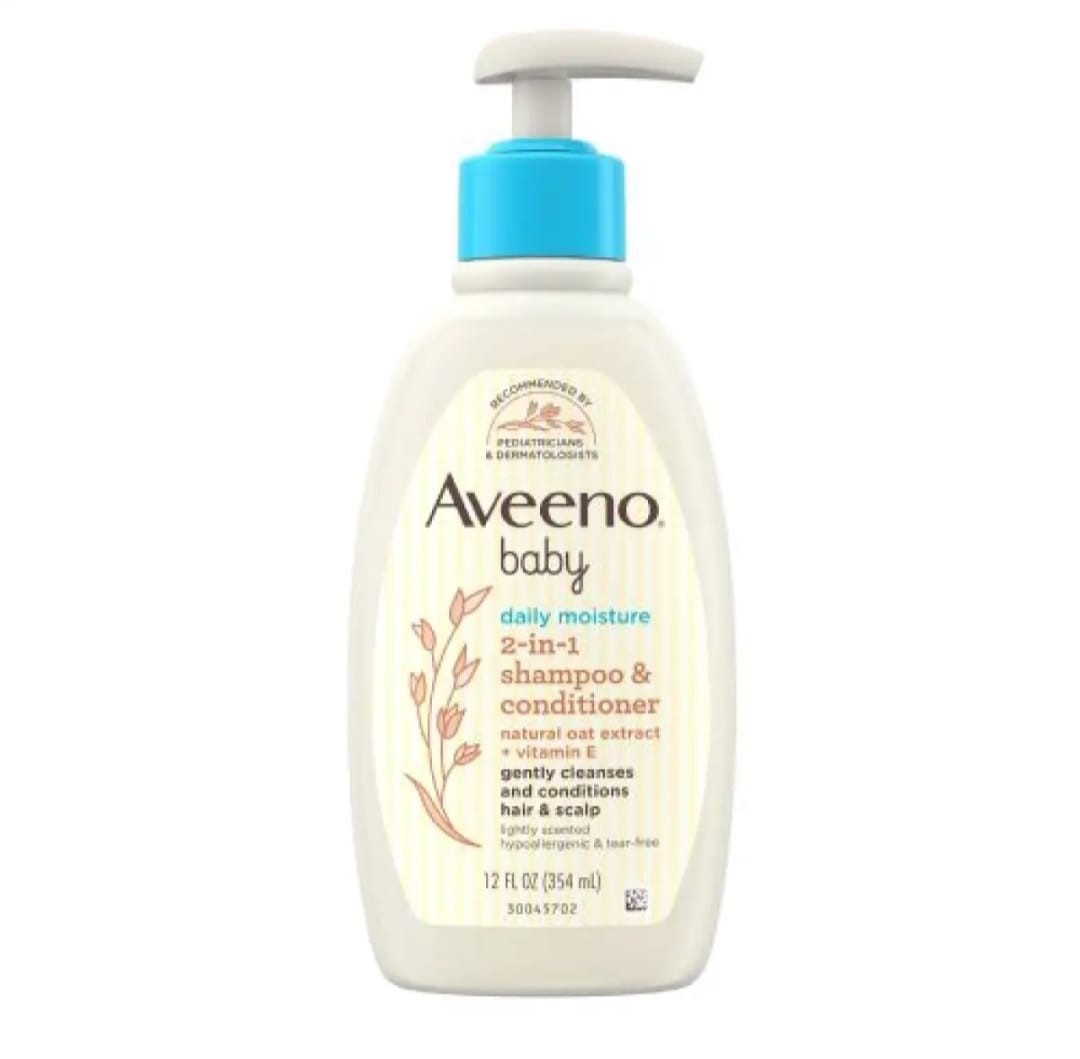 Picture of Aveeno Baby Daily Care 2-in-1 Shampoo & Conditioner 300ml, Made in UK