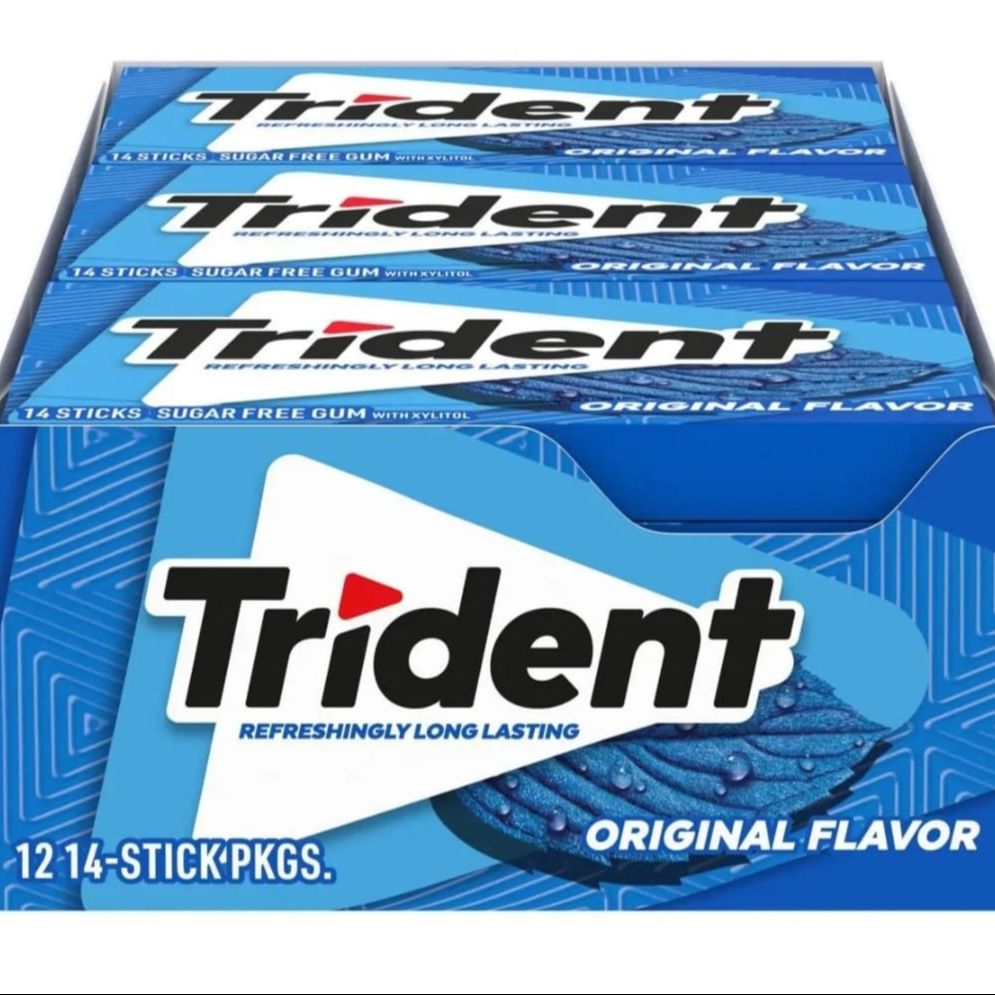 Picture of Trident Sugar Free Gum,12 Packs
